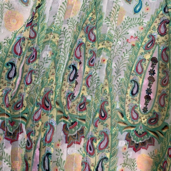 Figueroa & Flower Anthropology Blouse Top Womens PL Artsy Sheer Whimsical Boho - Picture 10 of 14